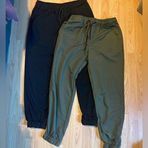 Black and Olive Jogger Pants